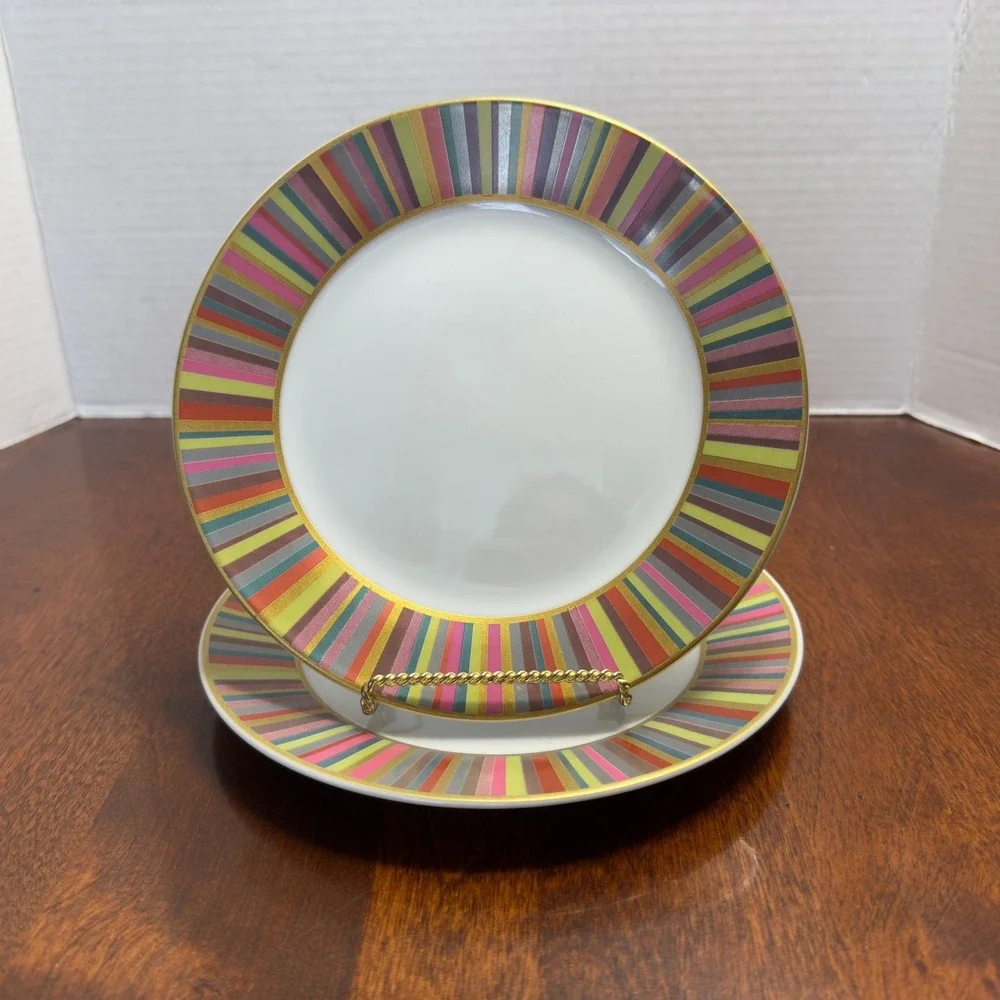 2 X Pottery Barn STRIPE 7.75